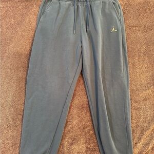 Men's Air Jordan Blue Jogger Sweatpants, Size Large